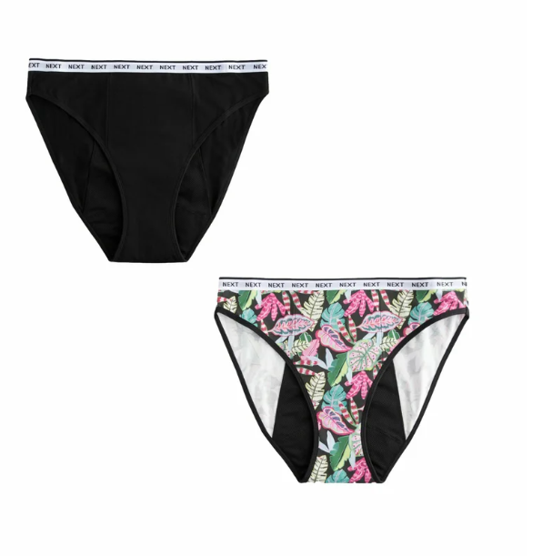 Next 2 PACK HEAVY FLOW PERIOD KNICKERS - Menstruatie-ondergoed - bright pink print
